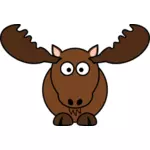 Kreslený moose vektorový obrázek