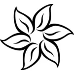 Vector afbeelding van bloem