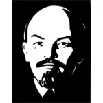 Ilustración de vector de retrato de Lenin