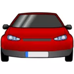 Car front view vector graphics
