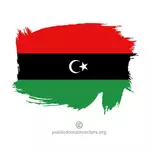 Libyas flagg vektorgrafikk