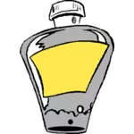Clipart vectorial de dibujos animados de botella de perfume