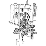 בתמונה וקטורית מגדל הטירה