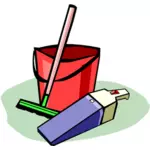 Cleaning tools vector image