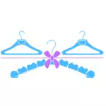 Clothes hangers vector image