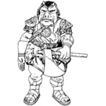 Gamorrean warrior vector