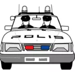 Vector de coche de policía
