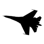 Jet fighter plane vector