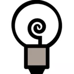 Traditional light bulb vector image