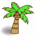 Kokosnoot boom symbool