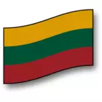 Vector bandeira lituana