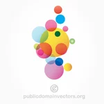 泡のロゴのベクトル