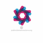 Projekt logo sztuka wektor