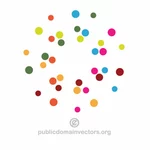 Colorful dots vector