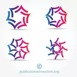 לוגו עיצוב צורות