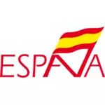 Spanien logotypen vektorbild