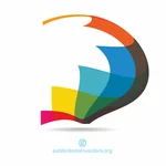 Diseño de logotipo gráfico colorido