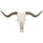 Longhorn schedel vector afbeelding