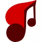 Vector clip art of musical note