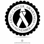 Rakovina plic povědomí měsíc