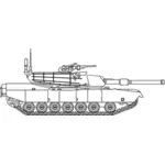 Tank vector image