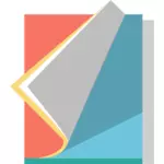 Image vectorielle de notebook de couleur pastel