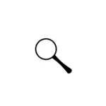 Vector image of application search icon