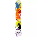 Imagine de vectorial colorat snowboard