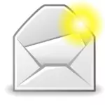 Nouveau mail message icône vector illustration