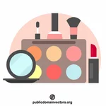 Kit de maquillaje vectorial clip art