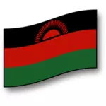 Drapeau de vecteur de Malawi