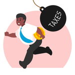 Man avoiding taxes