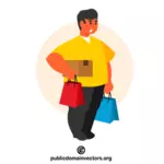 Mann beim Einkaufen