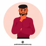 Man standing and thinking