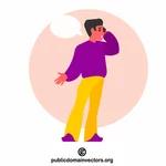 Man talking on the phone