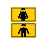 Erkek ve kadın işaret