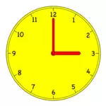 Analogue clock vector clip art