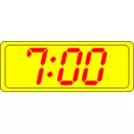 שעון דיגיטלי להציג גרפיקה וקטורית