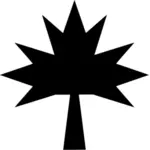 Maple leaf silhouet