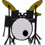 Drum kit vectorafbeeldingen