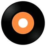 Gramophone record vector image
