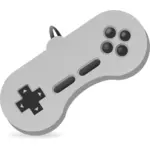 Illustration vectorielle de manette de console de jeu deux main