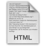 Icono del documento HTML