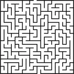 Labyrinth-Rätsel-Vektor