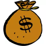 Money bag vector image