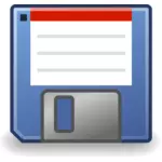 וקטור תמונה של דיסק תקליטונים כחול