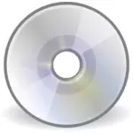 Illustration vectorielle de l'icône du CD/DVD