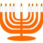 Vector bildet av Menorah for Hanukkah