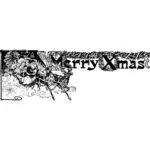 Merry Xmas banner vektorbild