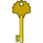Vektorový obrázek starých styl dveří klíč